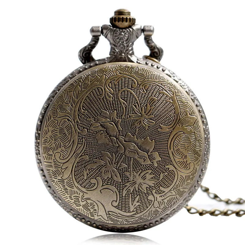 Cool Birthday Gift School Badge Vintage Pocket Watch Snake Retro Necklace for Women Men with Chain Reloj De Bolsillo | Наручные часы