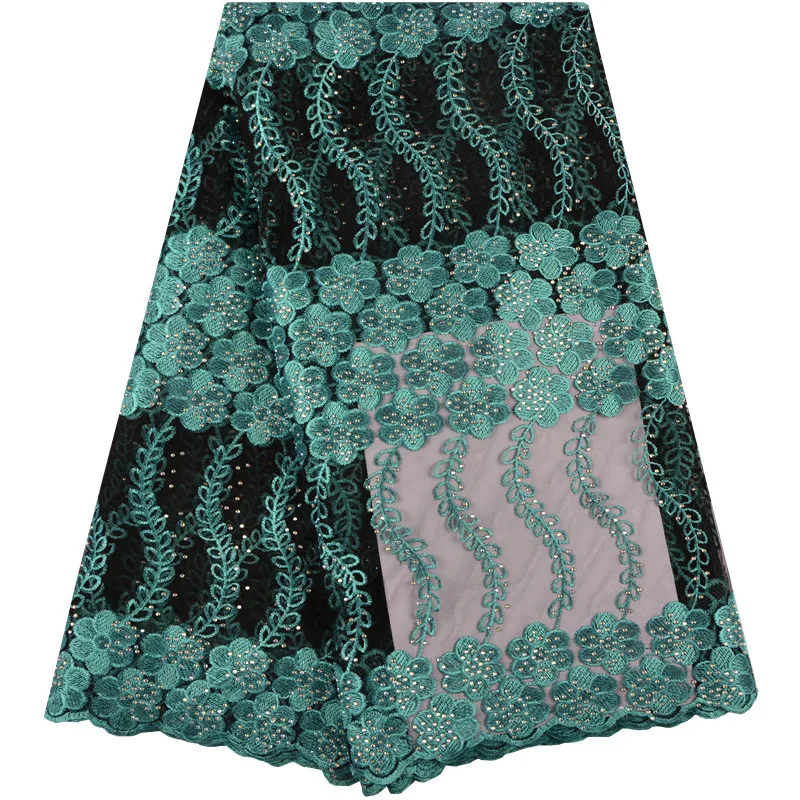 African Lace Fabric 2018 High Quality Flower Beautiful Applique Stones For Nigerian Wedding Dress A1398 | Дом и сад