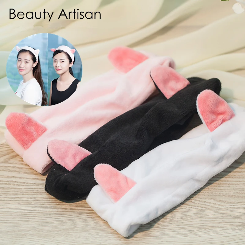 Хлопковая повязка на голову с кошачьими ушками 3 цвета | Красота и здоровье