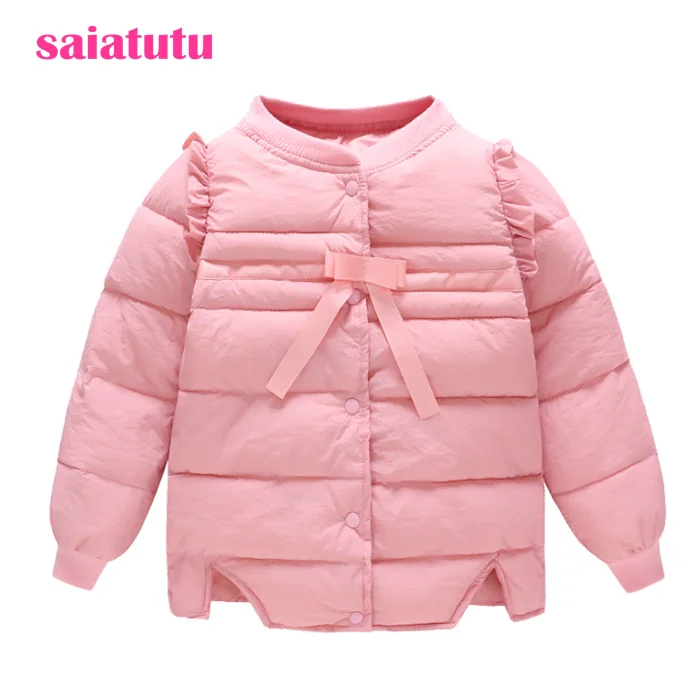 Небесно-голубая модная детская зимняя одежда для маленьких принцесс США верхняя