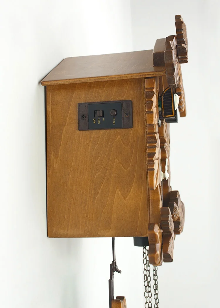 Ретро деревянные настенные часы с кукушкой Античный стиль птица будильник