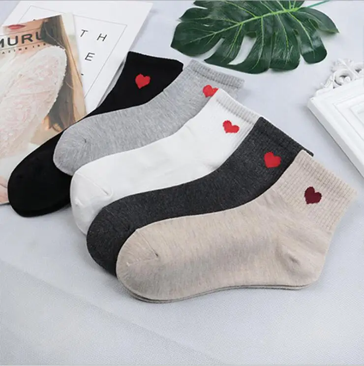 Модные женские носки в японском и корейском стиле весенние летние хлопковые |