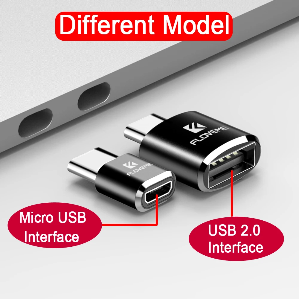 Адаптер FLOVEME с Micro USB Мама на Type C папа OTG для Samsung S9 2 0 адаптер Huawei P20 Pro | Мобильные