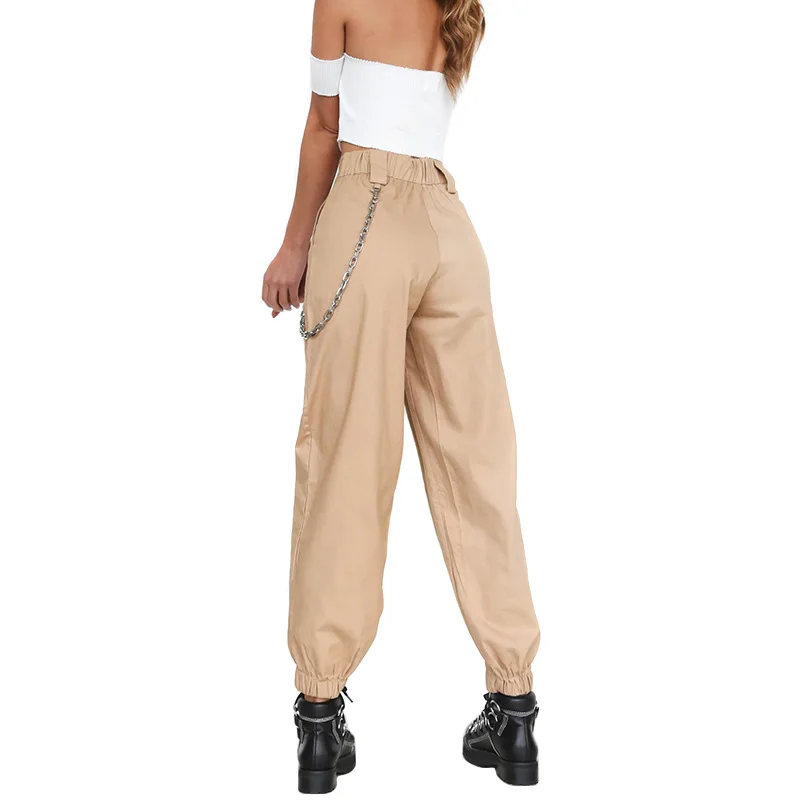 Женские длинные спортивные штаны-шаровары в стиле хип-хоп штаны-карандаш с