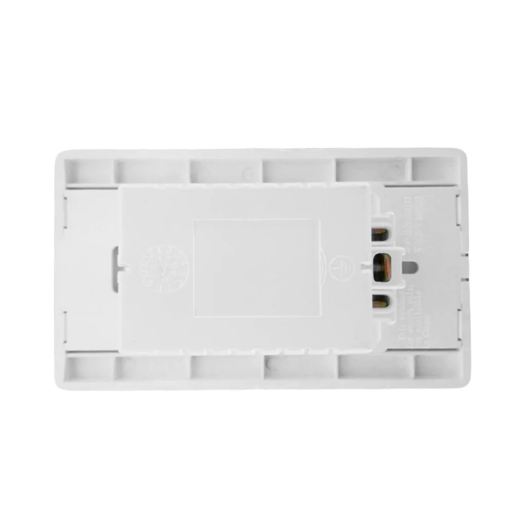 Профессиональный двойной USB настенное зарядное устройство док-розетка электрическая розетка панель пластина Белый США Тип вилки