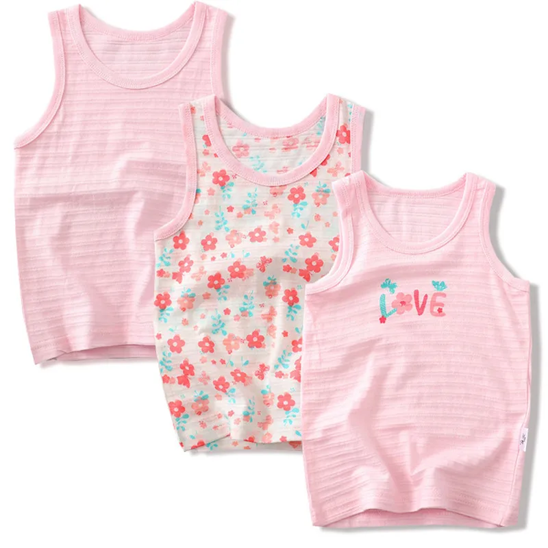 VIDMID детские для девочек нательная майка Нижнее белье из хлопка детей Летняя