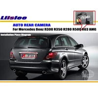 car rear camera for mercedes benz r300 r350 r280 r500 r63 amg back parking ntst pal license plate lamp cam auto accessories