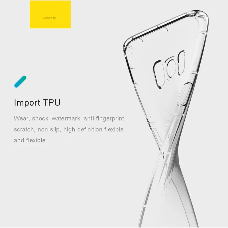 TOTU Прозрачный чехол для Samsung Galaxy S8 Plus Мягкий ТПУ силиконовый S8Plus Ультратонкий Fundas