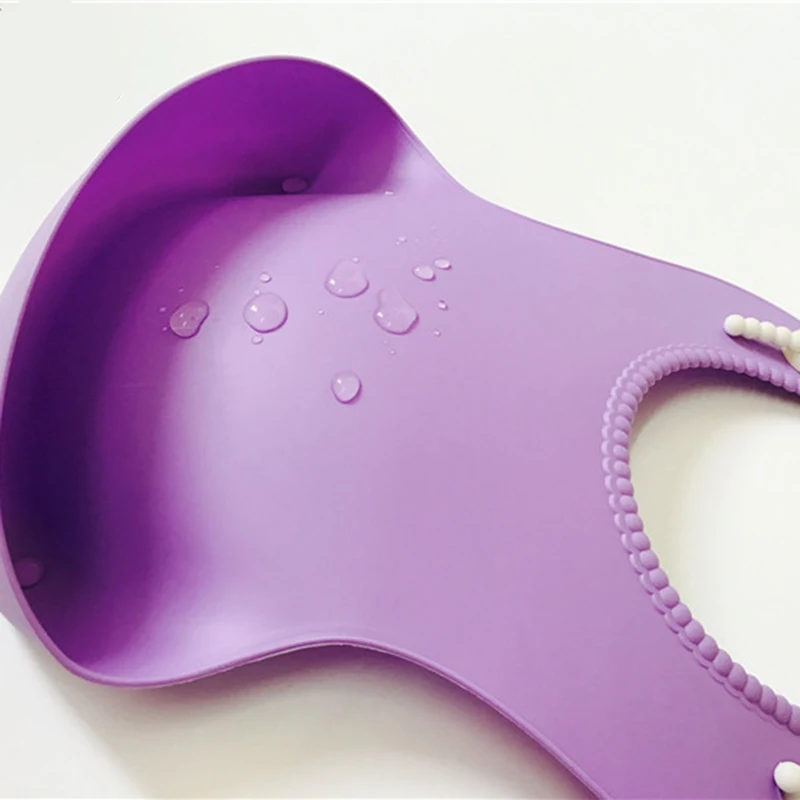 Слюнявчики для младенцев из водонепроницаемого силикона однотонные фартуки-пелёнки для мальчиков и девочек.