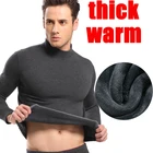 Термобелье мужское, термобелье с длинным рукавом, осенне-зимняя рубашка + штаны, комплект из 2 предметов, теплое, плотное, вельветовое, размер M-XXXL