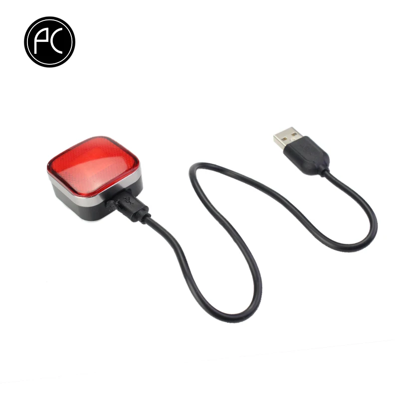 PCycling велосипедный фонарь COB светодиодный Водонепроницаемый задний USB зарядка 6