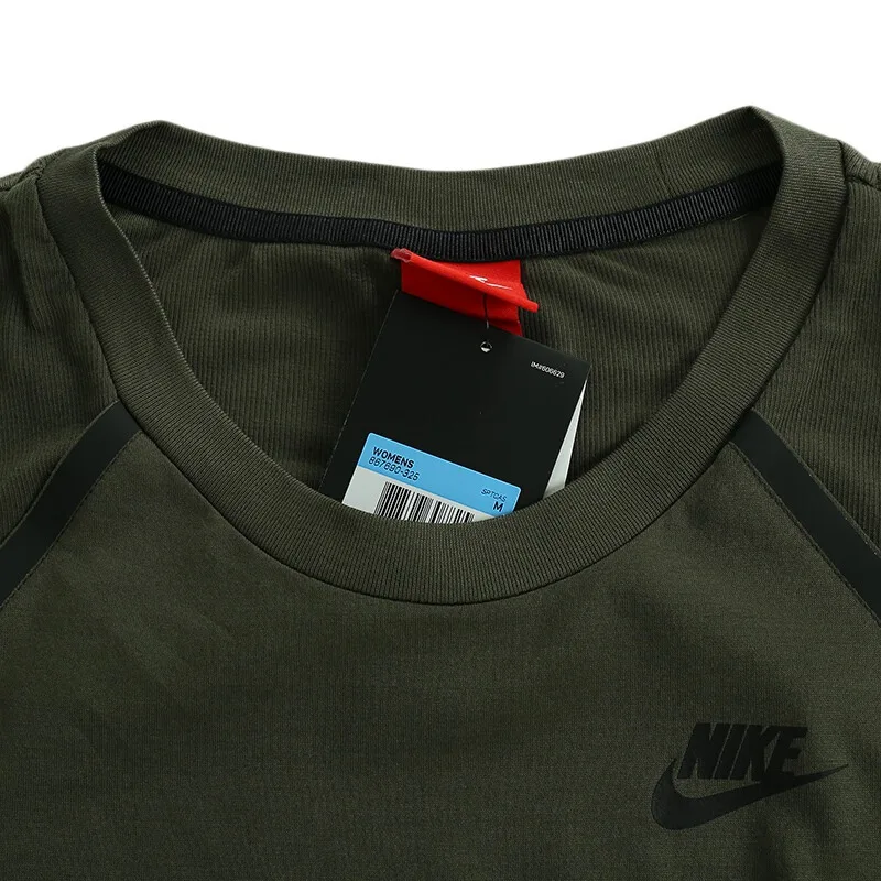 Новое поступление оригинальные женские футболки NIKE NSW TOP SS BND спортивная одежда с