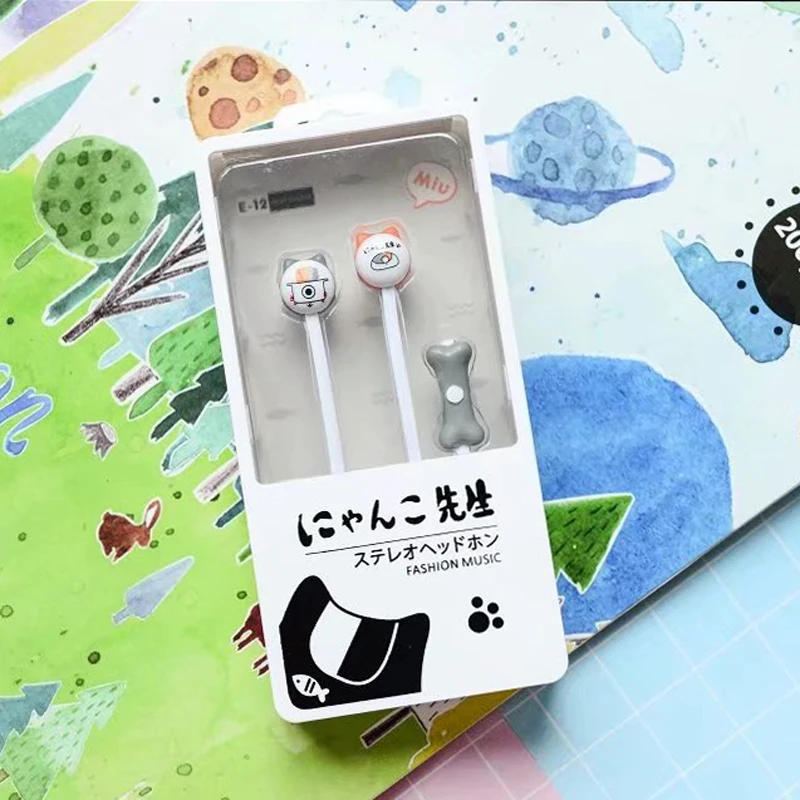 Little Cat Мини 3.5 мм вкладыши стерео звук Наушники с микрофоном для телефона MP3 MP4 iPhone