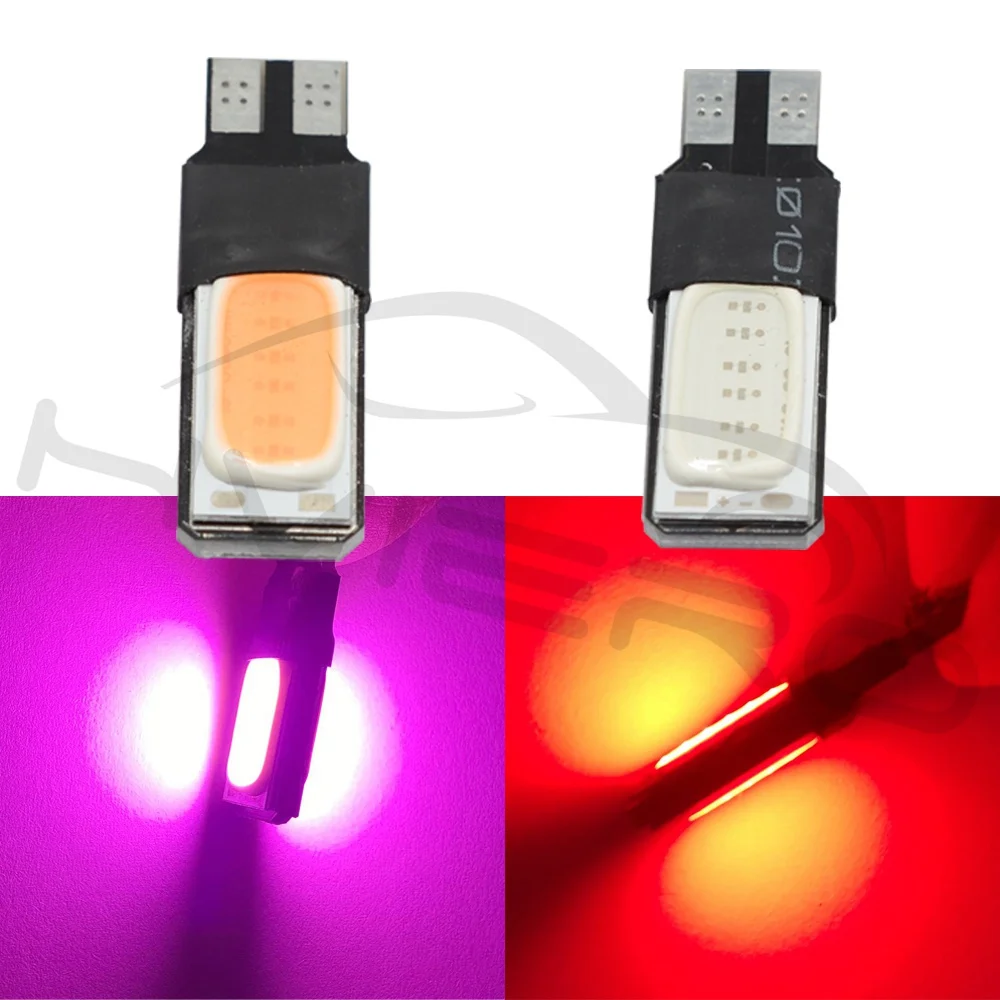 T10 белый синий красный автомобиль Led W5W 194 DC 12V двойной COB Canbus Нет ошибки 12smd салона автомобиля лампы резервные парковочный сигнал багажник светильник