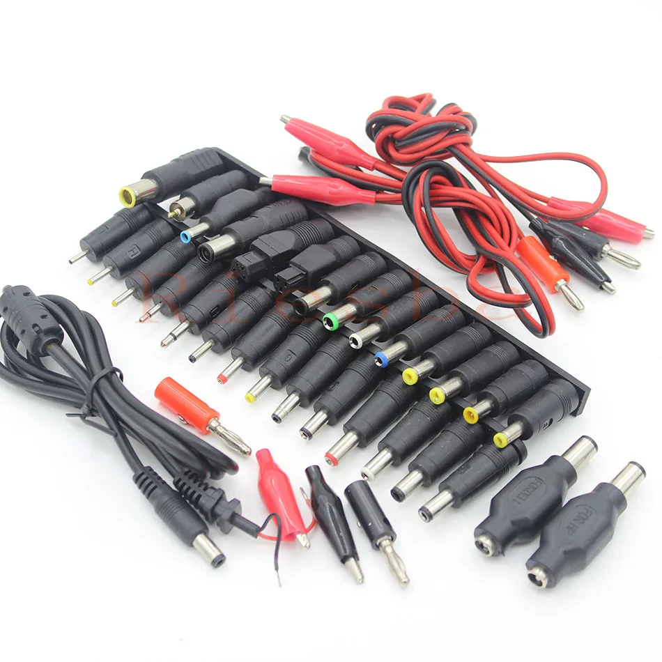 

39 pcs Universal Laptop DC Power Supply Adapter Connector Plug AC DC conversion head Jack Charger Connectors Laptop Power Adapte