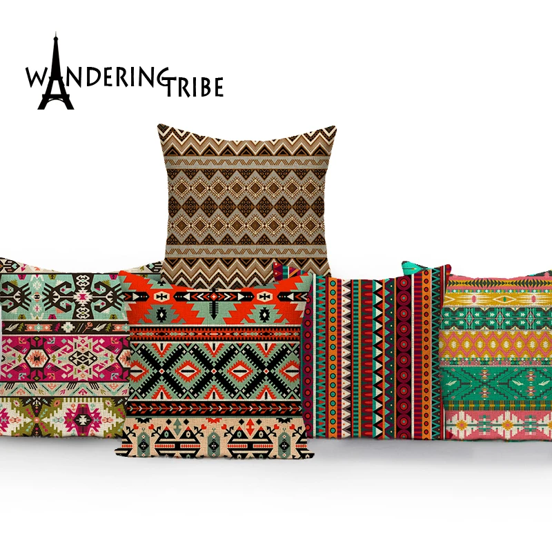 

Geometric Pillow Case Cushions Decorative Comfortable Cover Cushion Pillowcase Morocco Home Cushions Colorful Cushion Covers