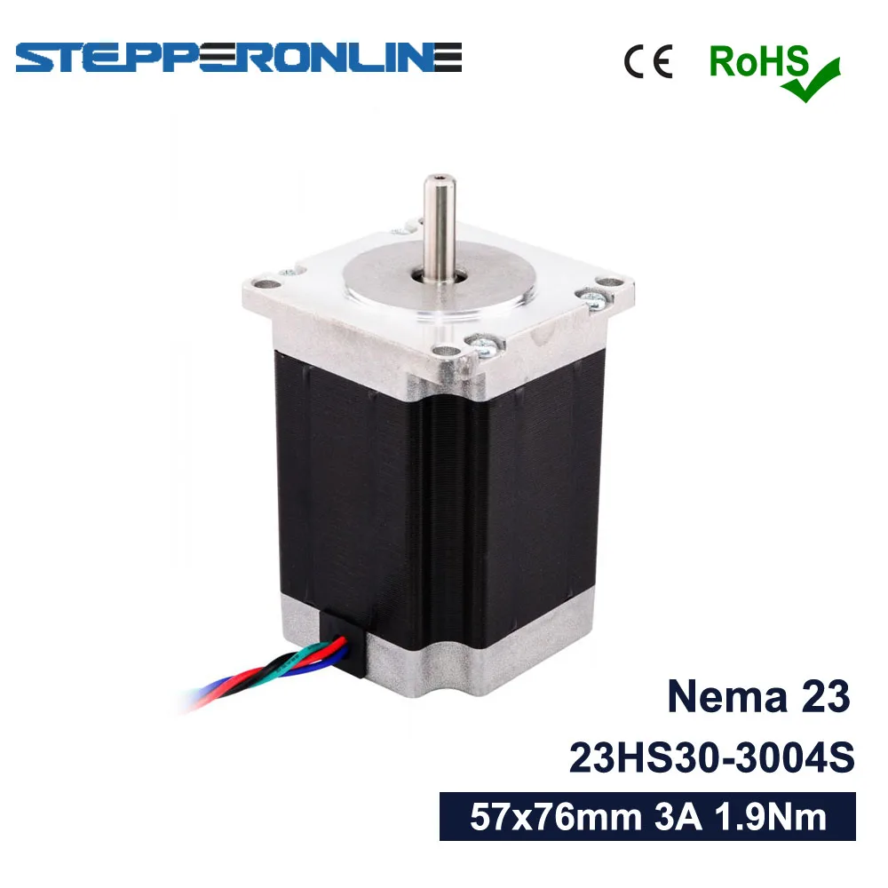 Nema23 шаговый двигатель 57 мотора 57x76 мм 1.9Nm 3A(Национальная ассоциация владельцев электротехнических предприятий 23) шагового двигателя 4-свинец для фрезерный станок с ЧПУ, 3D-принтеры