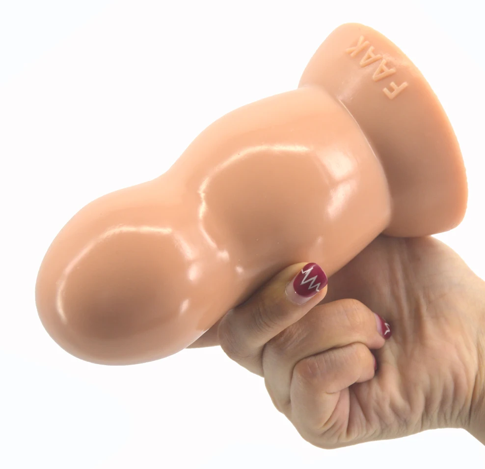 FAAK большая Анальная пробка силиконовая огромная всасывающие бусины