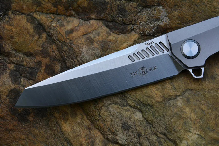 Складные ножи TwoSun TS88 лезвие M390 титановая ручка для охоты выживания подарок