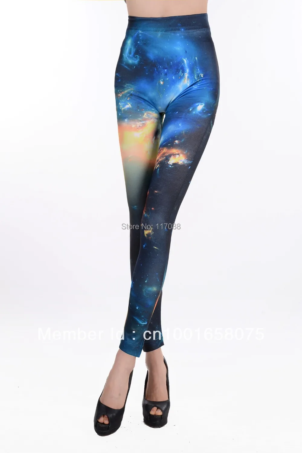 Женские леггинсы с принтом в виде Галактики | Женская одежда