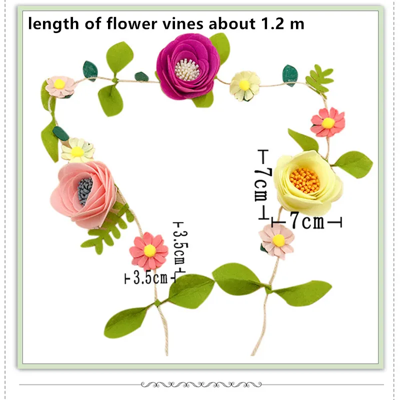 Войлочные цветы ручной работы искусственные лозы наборы для рукоделия войлок