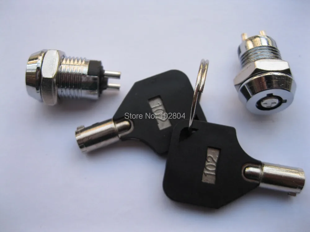Key Ignition Switch ON/OFF Lock Plastic Handle KS-4 20 Pcs Per Lot | Switches