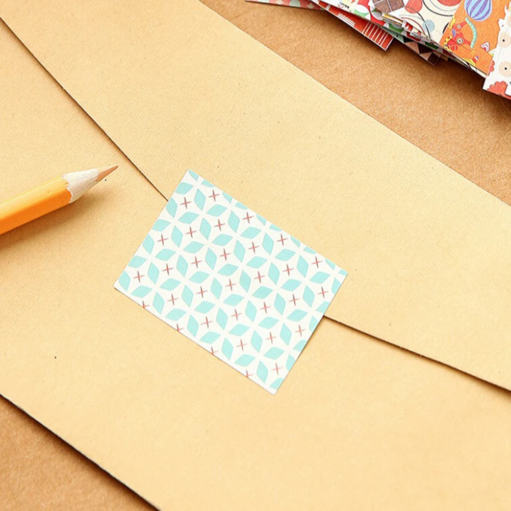 DIY Cartoon Label Sticker Memo Vintage Retro Sticky Paper for Scrapbooking Decoration 52 pcs/bag | Канцтовары для офиса и дома