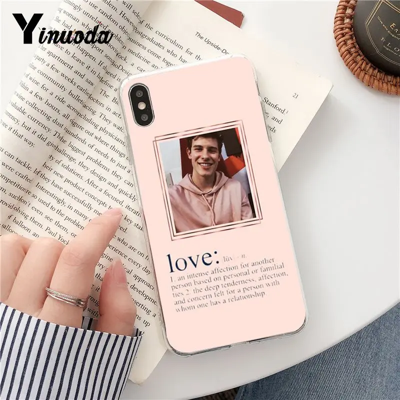 Yinuoda певец Шон Мендес Magcon узор мягкий чехол для телефона из ТПУ по iPhone 6S, 6 plus, 7, 7 plus, 8, 8 Plus, X Xs Макс 5 5S XR