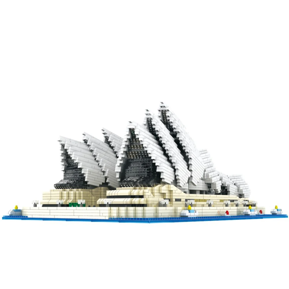 Город международно известная архитектура Сидней опера 3D Модель со стразами Мини