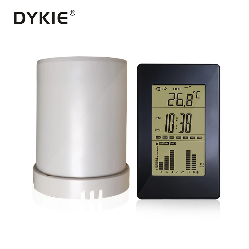 ЖК цифровой дождемер беспроводной измеритель осадков регистратор наружная