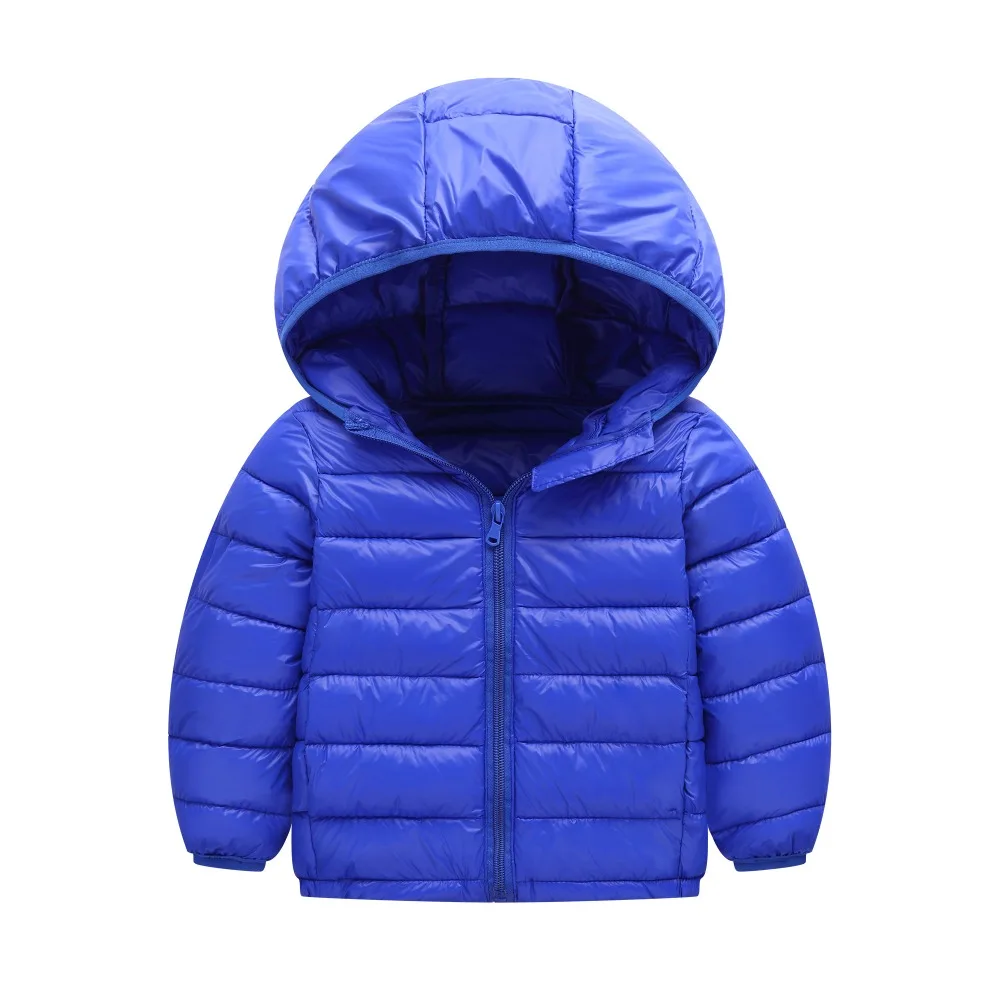 Модная зимняя легкая и тонкая модель для мальчиков пуховики/пальто теплые пальто