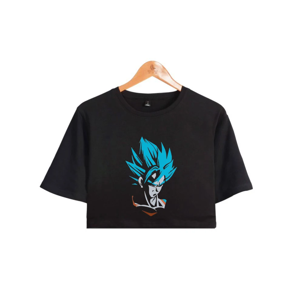Женская футболка в стиле хип-хоп DRAGON BALL летняя из 100% хлопка с коротким рукавом