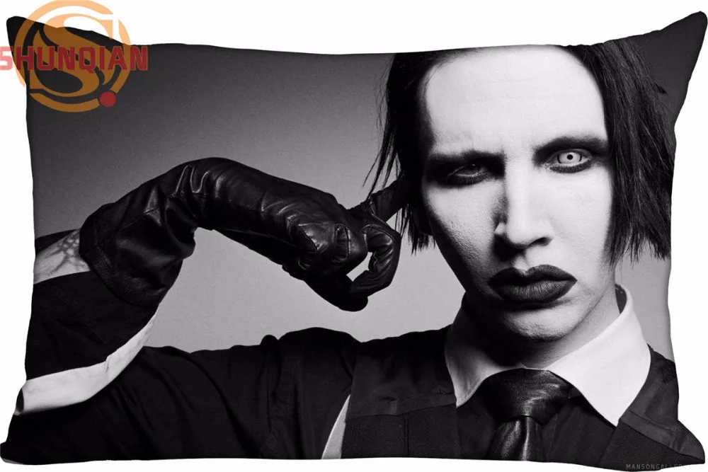 Популярная Милая прямоугольная наволочка Мэрилин Мэнсон чехол на молнии для