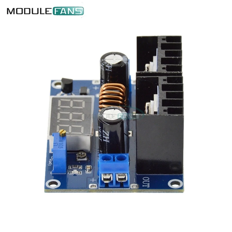 XL4016 8A 200W 0.36 inch Red Digital LED Voltmeter PWM Adjustable Step-Down Board Module DC-DC Power 4-36V To 1.25-36V | Электронные