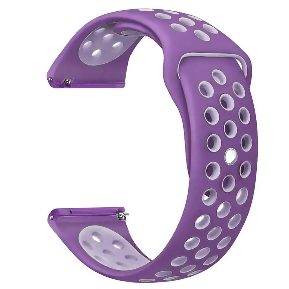 purple Спортивные ремешки для часов fitbit versa, ремешок спортивный силиконовый ремешок на запястье Браслет замена Браслет ремешок для часов ремень для fitbit versa, ремешок - Цвет: purple
