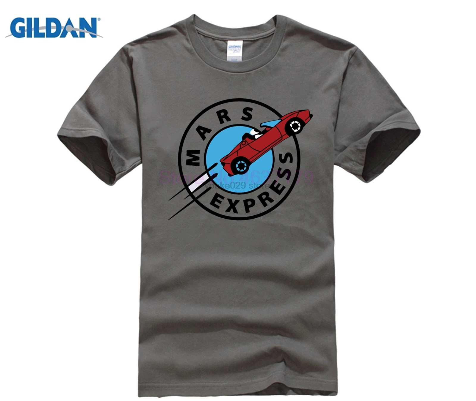 Funny Mars Express T Shirt Men Starman SpaceX T-Shirt Elon Musk Falcon Heavy Premium Cotton Boys Tesla Roadster Tops Tee | Мужская