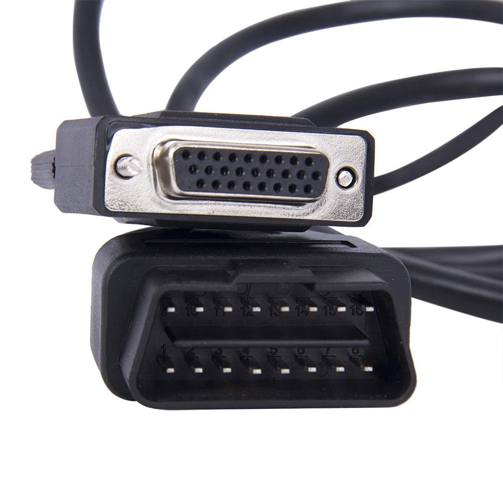 Универсальный диагностический кабель разъем OBD2 16 контактов 180 см - купить по