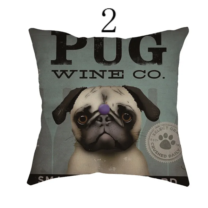 Милые собаки хлопок лен наволочки декоративная наволочка для автомобиля дома