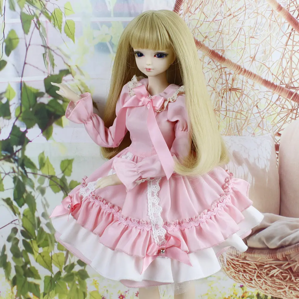 

DBS doll 1/4 BJD Joint Body With makeup Including wig eyes clothes SD girls 45CM height