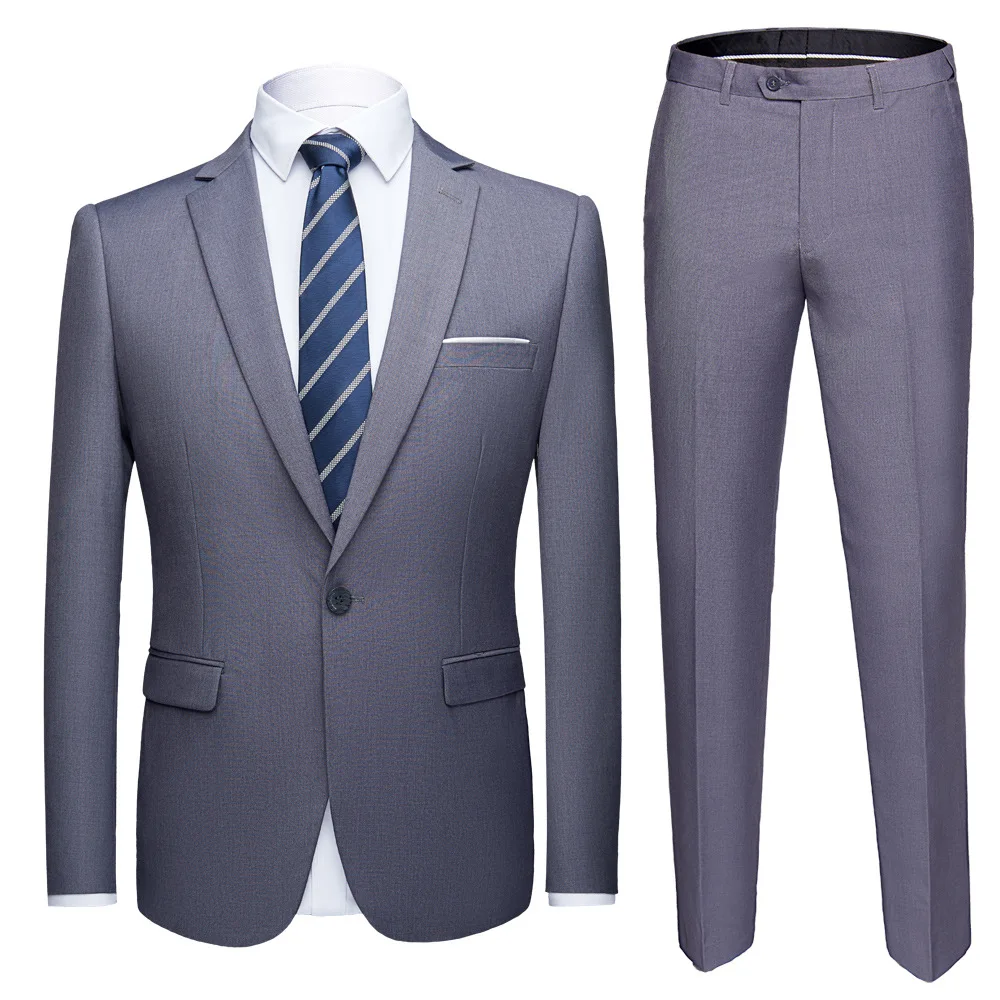 

Men Suit Business Casual Slim Fit Wedding Prom Tuxedo Suit Single Button Male Tailored Plus Size Blazer Suit Traje Hombre