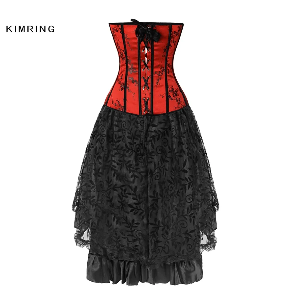 Соблазнительный корсет бюстье Kimring и женское платье в готическом стиле|corset