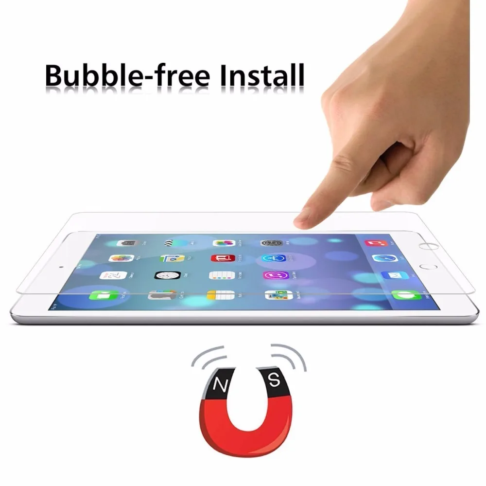 50 шт./лот прозрачная пленка из закаленного Стекло 0,3 мм для ipad 2, 3, 4, 5, 6, ipad air 1 2 для ipad 2 017 прозрачная защита экрана планшета