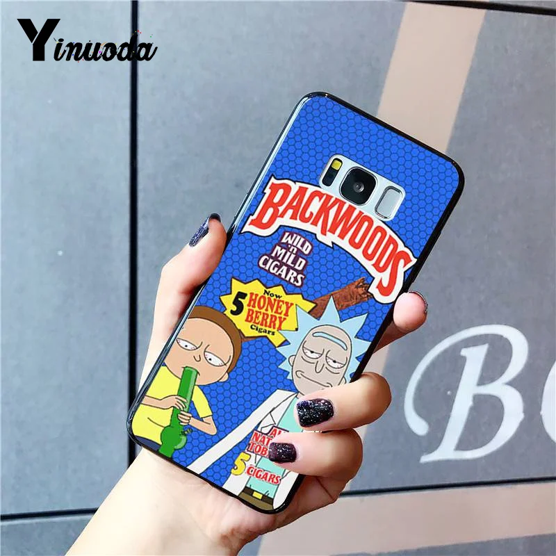 Цветной чехол для телефона Yinuoda rick and morty backwoods Honey Berry Cigars Samsung Galaxy S8 S7 edge S6 plus S10 S9plus |