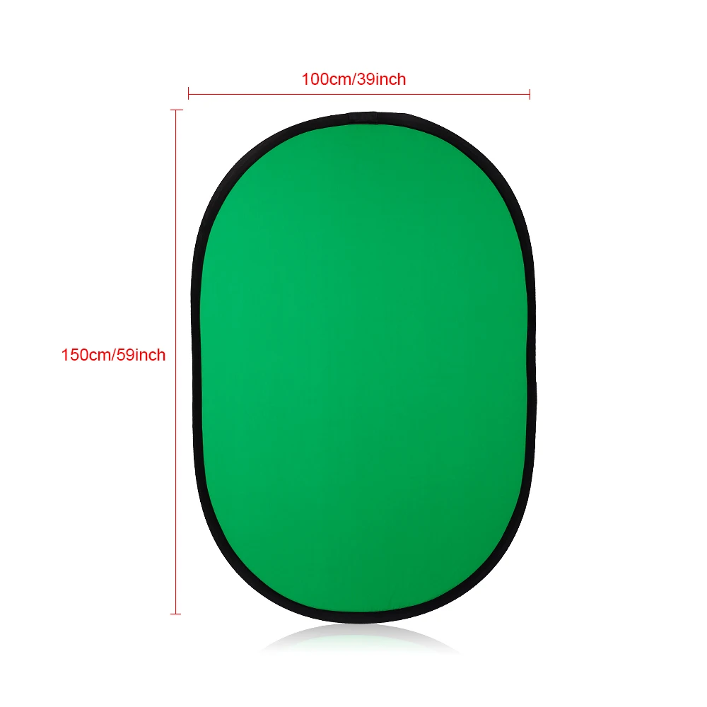 100x150см Складная хлопковая отражатель Синего & Зеленого (2в1) фонарик фон для фото-видео студии Фотографии на.
