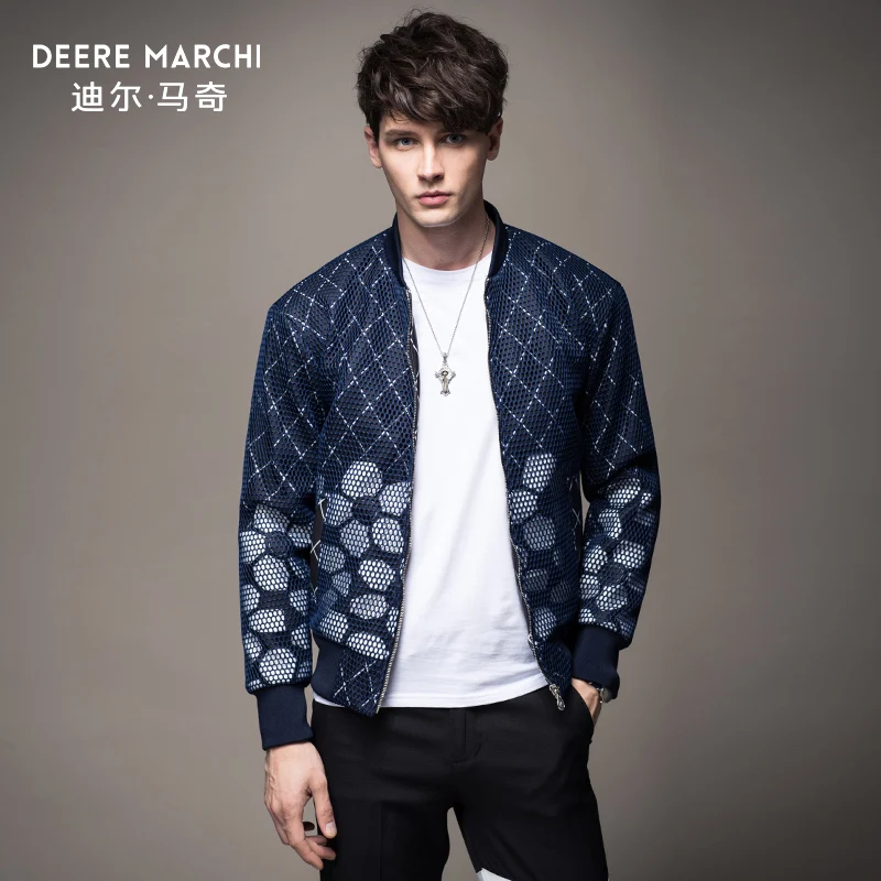 Бесплатная доставка новая модная повседневная мужская куртка 2017 Космический