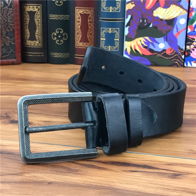 

Men Belt Vintage Pin Belt Buckle Leather Belt Men Ceinture Homme Male Leather Belt Wide Jeans Man Riem Male Strap MBT0042B