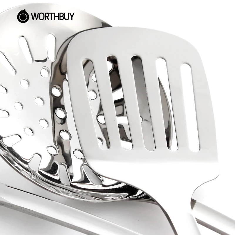 WORTHBUY набор кухонных инструментов из нержавеющей стали кухонной утвари с длинной