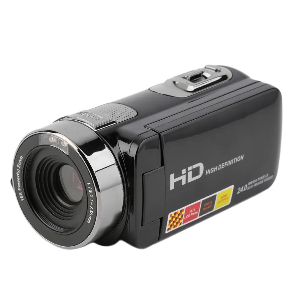 Портативная Цифровая видеокамера 270 градусов вращения 3 0 дюймов 1080P 16X Zoom 24MP DV HD|video
