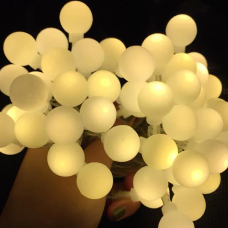 3/6/10 м 20 100LEDs LED Ball String Lights Праздничные рождественские украшения Рождественская