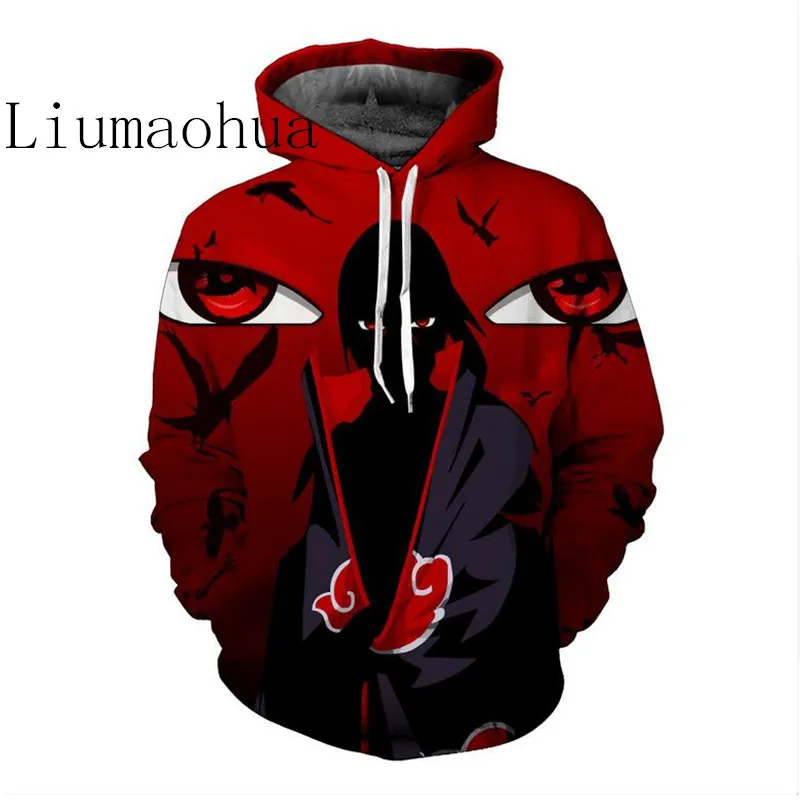 Liumaohua2018New мультипликационные персонажи Uzumaki Наруто/Саске 3d Аниме Толстовка с
